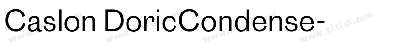 Caslon DoricCondense字体转换